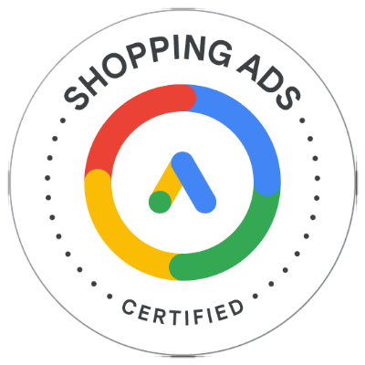 Google Shopping Ads certification badge